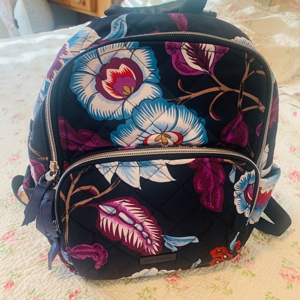 Vera Bradley Mayfair in Bloom small backpack in Performance Twill
